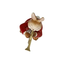 Porzellan Figur 'Eifriger Trompeter' von Goebel 6x8x4cm