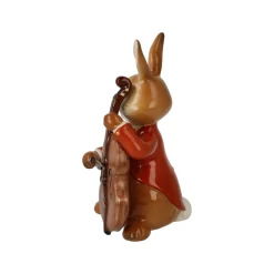 Porzellan Figur 'Fröhlicher Bassist' von Goebel 4x8x4,5cm