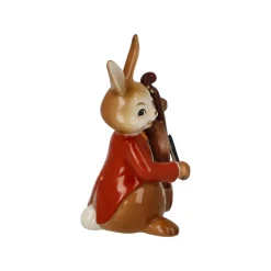 Porzellan Figur 'Fröhlicher Bassist' von Goebel 4x8x4,5cm