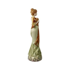 Porzellan Figur 'Frühling' von Alphonse Mucha 9,5x32,5x10cm