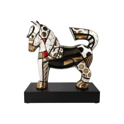 Porzellan Figur 'Golden Dancer' von Romero Britto 12,5x31x28cm