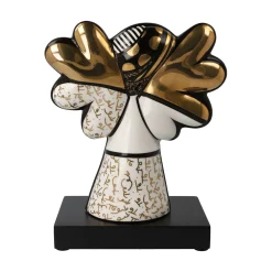 Porzellan Figur 'Golden Faith' von Romero Britto 10,5x23x18,5cm