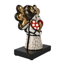Porzellan Figur 'Golden Faith' von Romero Britto 10,5x23x18,5cm