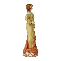 Porzellan Figur 'Herbst' von Alphonse Mucha 11x32x12cm