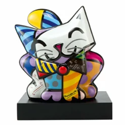 Porzellan Figur 'Herr Miaus großer Tag' von Romero Britto 27x30,5x22cm