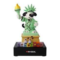 Porzellan Figur 'Liberty Dog' von Ed Heck 13x26,5x17cm