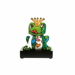 Porzellan Figur 'Neckischer Froschkönig' von Romero Britto 11,5x14,5x7,5cm