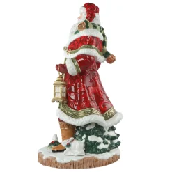 Porzellan Figur 'Santa mit Laterne' von Goebel 25,5x49x26cm