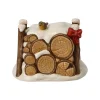 Porzellan Figur 'Winterlicher Holzstapel' von Goebel 5,5x5,5x7cm