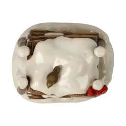 Porzellan Figur 'Winterlicher Holzstapel' von Goebel 5,5x5,5x7cm