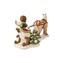 Porzellan Figur 'Winterschlittenfahrt' von Goebel 13x17x37,5cm