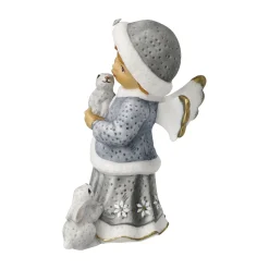 Porzellan Figur 'Winterspaziergang' von Julia E. Limpke 6x10,5x8cm