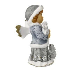 Porzellan Figur 'Winterspaziergang' von Julia E. Limpke 6x10,5x8cm