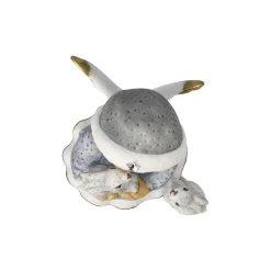 Porzellan Figur 'Winterspaziergang' von Julia E. Limpke 6x10,5x8cm