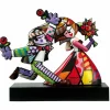 Porzellan Figur 'Wohin du auch gehst' von Romero Britto 47x41x15cm