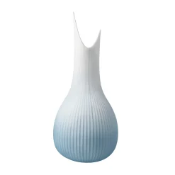 Porzellan Vase 'Azure Crest Raindrop' von Gabriele Strehle 11x25x11cm