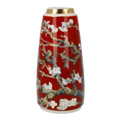 Porzellan Vase 'Crimson Blossom' von Vincent van Gogh 9x18,5x9cm