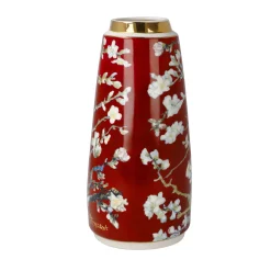 Porzellan Vase 'Crimson Blossom' von Vincent van Gogh 9x18,5x9cm