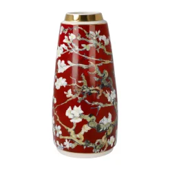 Porzellan Vase 'Crimson Blossom' von Vincent van Gogh 9x18,5x9cm