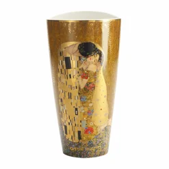 Porzellan Vase 'Gestillte Sehnsucht' von Gustav Klimt 15x28x11cm