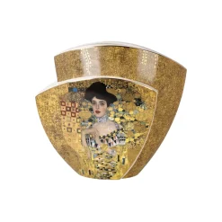 Porzellan Vase 'Golden Affection' von Gustav Klimt 10x20x22cm