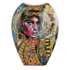 Porzellan Vase 'Golden Muse Aphrodite' von Lana Frey 11x30x22cm