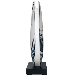 Porzellan Vase 'Great Wave Tribute' von Katsushika Hokusai 8x33,5x31cm