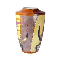 Porzellan Vase 'Upside Down Cats' von Rosina Wachtmeister 16x24x16cm