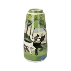Porzellan Vase 'Walk in the Green' von Rosina Wachtmeister 9x18,5x9cm