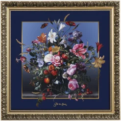 Porzellan Wandbild 'Duft der Sehnsucht' von Jan Davidsz de Heem 68x68x3,5cm