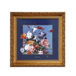 Porzellan Wandbild 'Essenz des Sommers' von Jan Davidsz de Heem 31,5x31,5x4,5cm