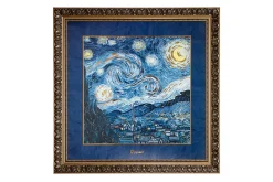 Porzellan Wandbild 'Memories in Blue' von Vincent van Gogh 68x68x3,5cm