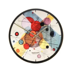 Porzellan Wanduhr 'Kandinsky Circles' von Wassily Kandinsky