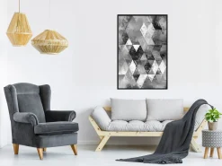 Poster 'Abstract Diamonds'