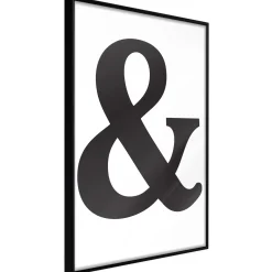 Poster 'Ampersand (Black)'