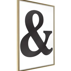 Poster 'Ampersand (Black)'