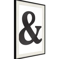 Poster 'Ampersand (Black)'