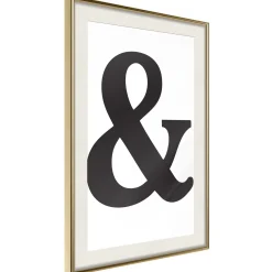 Poster 'Ampersand (Black)'