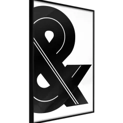 Poster 'Ampersand (Black and White)'