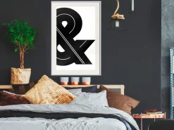 Poster 'Ampersand (Black and White)'