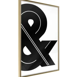 Poster 'Ampersand (Black and White)'