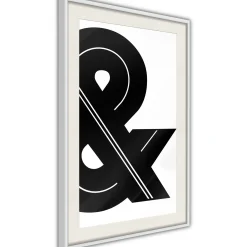 Poster 'Ampersand (Black and White)'