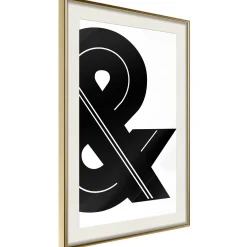 Poster 'Ampersand (Black and White)'