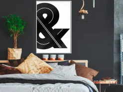 Poster 'Ampersand (Black and White)'