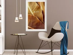 Poster 'Banana Leaves with a Message (Sepia)'