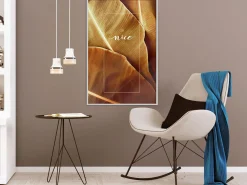 Poster 'Banana Leaves with a Message (Sepia)'