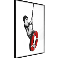 Poster 'Banksy: Boy on Rope'