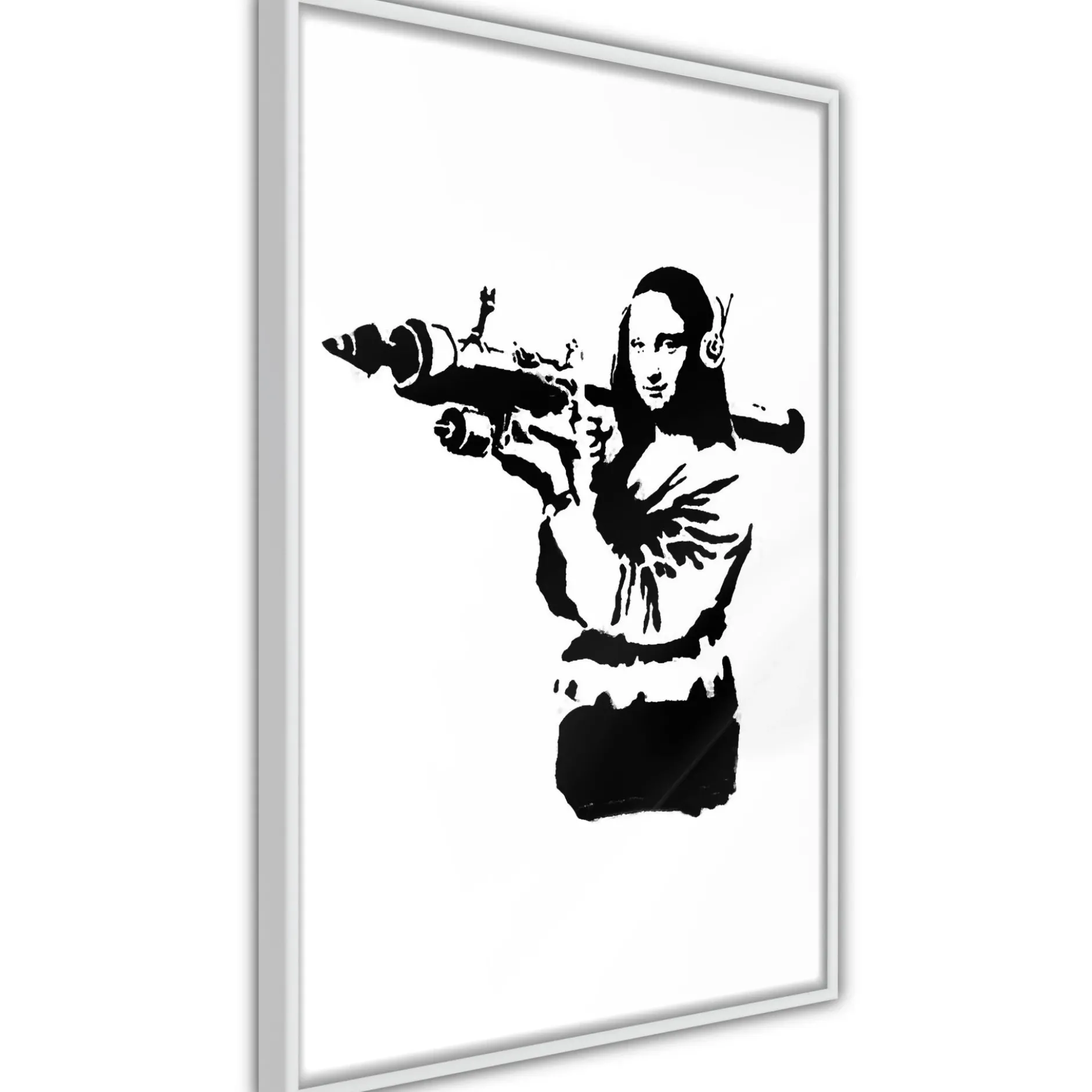 Poster 'Banksy Mona Lisa with Rocket Launcher'