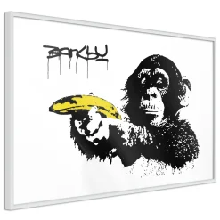 Poster 'Banksy: Monkey with Banana'