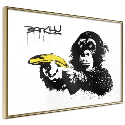 Poster 'Banksy: Monkey with Banana'